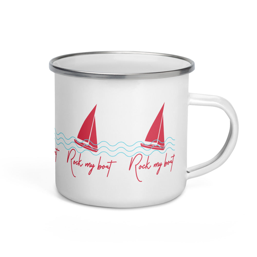 Rock My Boat ⛵️ Enamel Mug
